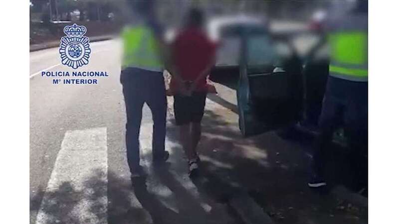 Momento de la detención del traficante de drogas italiano (Foto TA)